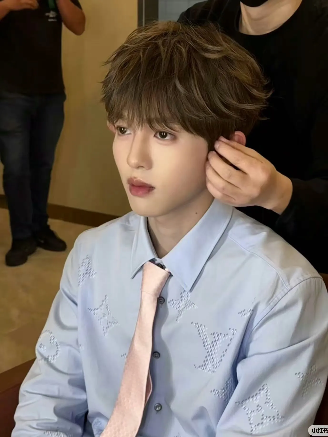 Louis Vuitton/Louis Vuitton dark pattern old flower lapel shirt